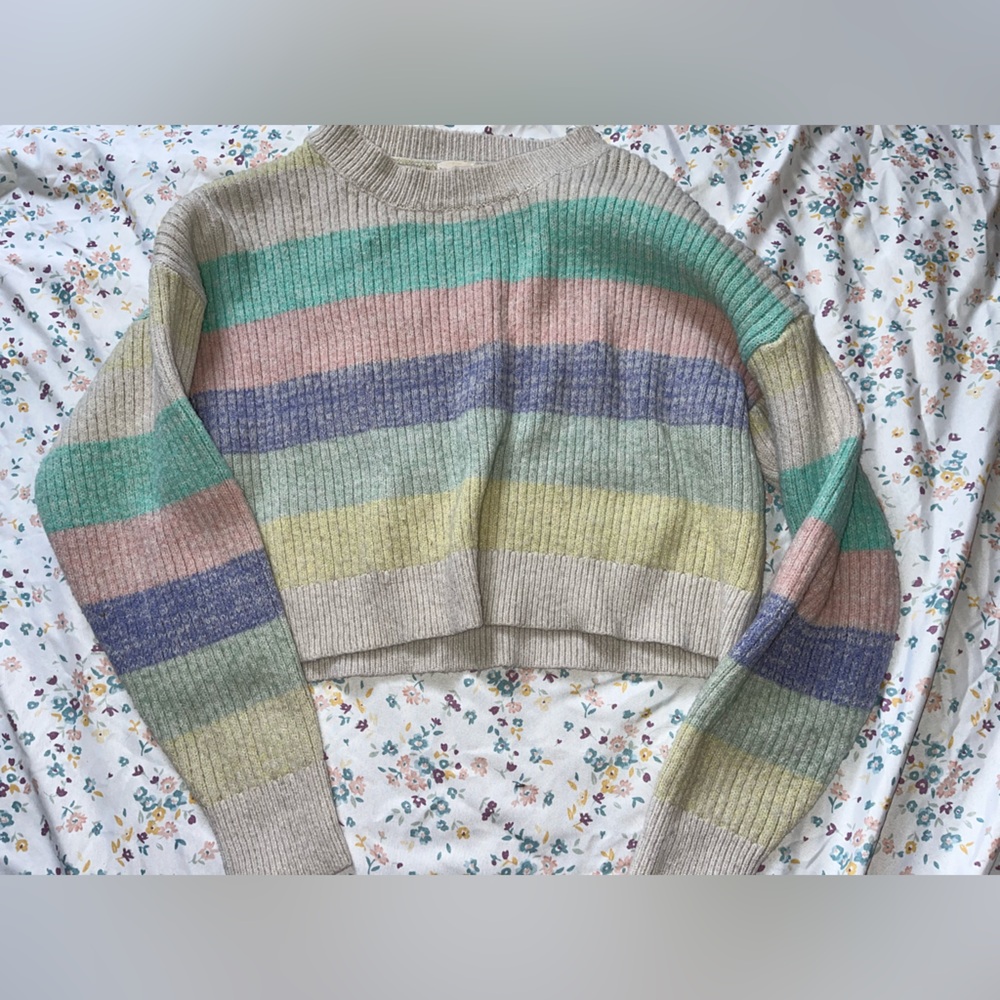 Colorful Striped Women's Sweater